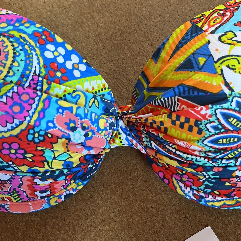 Bleu Rod Beattie Printed Swim  Bikini Top - Picture 11 of 11
